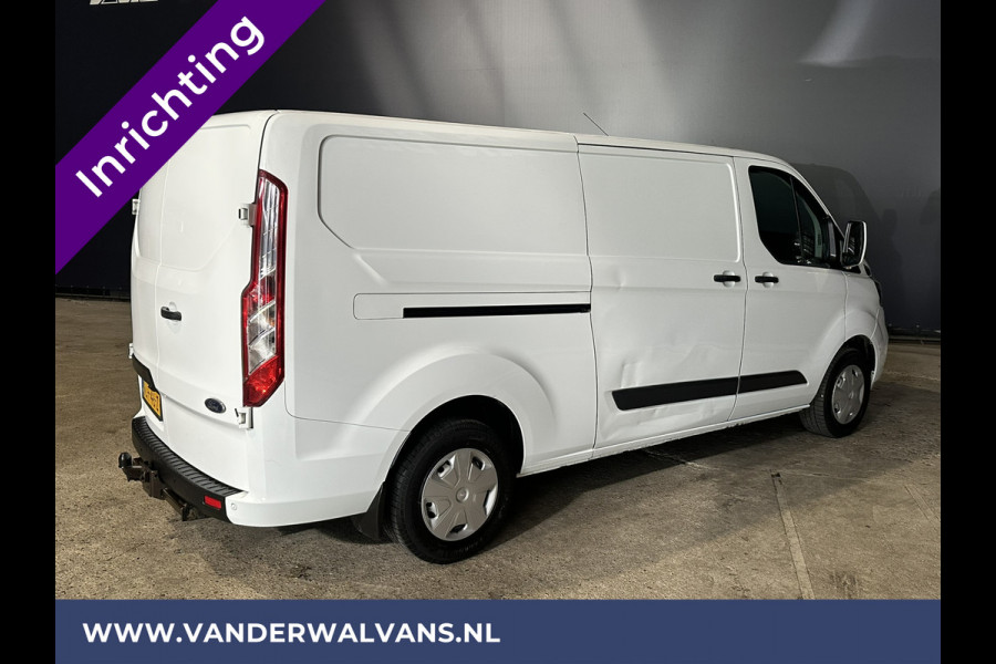 Ford Transit Custom 2.0 TDCI L2H1 inrichting Euro6 Airco | Camera | Apple Carplay | LED | Cruisecontrol | 2800kg Trekhaak Android Auto, Parkeersensoren, Verwarmde voorruit, Bijrijdersbank