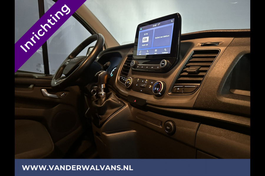 Ford Transit Custom 2.0 TDCI L2H1 inrichting Euro6 Airco | Camera | Apple Carplay | LED | Cruisecontrol | 2800kg Trekhaak Android Auto, Parkeersensoren, Verwarmde voorruit, Bijrijdersbank