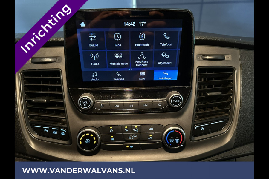 Ford Transit Custom 2.0 TDCI L2H1 inrichting Euro6 Airco | Camera | Apple Carplay | LED | Cruisecontrol | 2800kg Trekhaak Android Auto, Parkeersensoren, Verwarmde voorruit, Bijrijdersbank