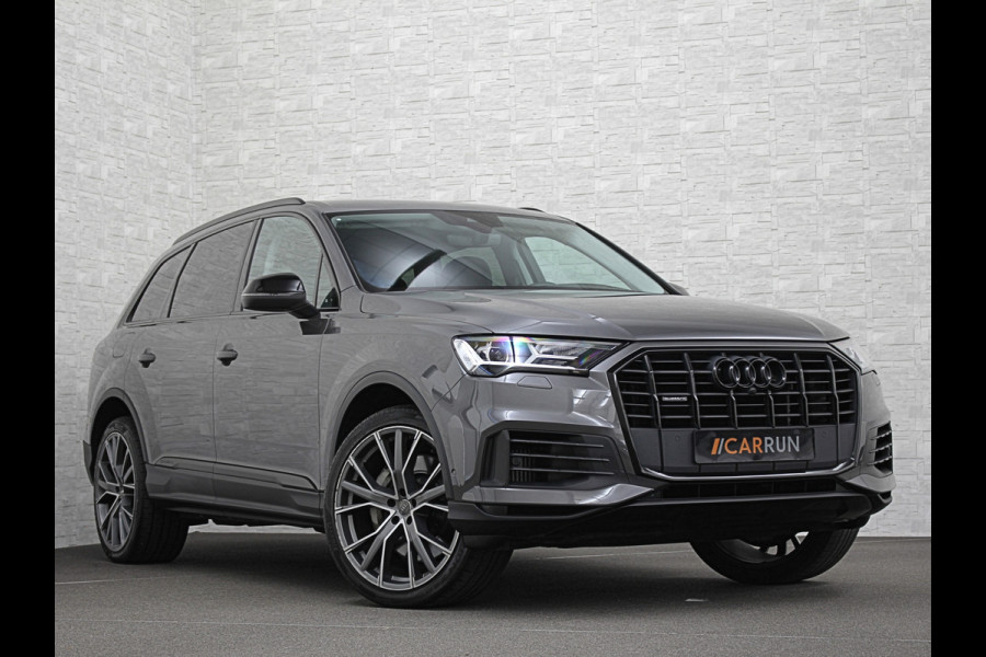 Audi Q7 3.0 V6 381pk Hybrid Quattro 67dkm! | Head-Up | Leder | 22" | Dodehoek | Virtual-Cockpit | LED | Elek. Stoelen | Standkachel | Camera | Stoelverwarming | 3-Zone Clima | Draadloos Laden | Park-Assist |