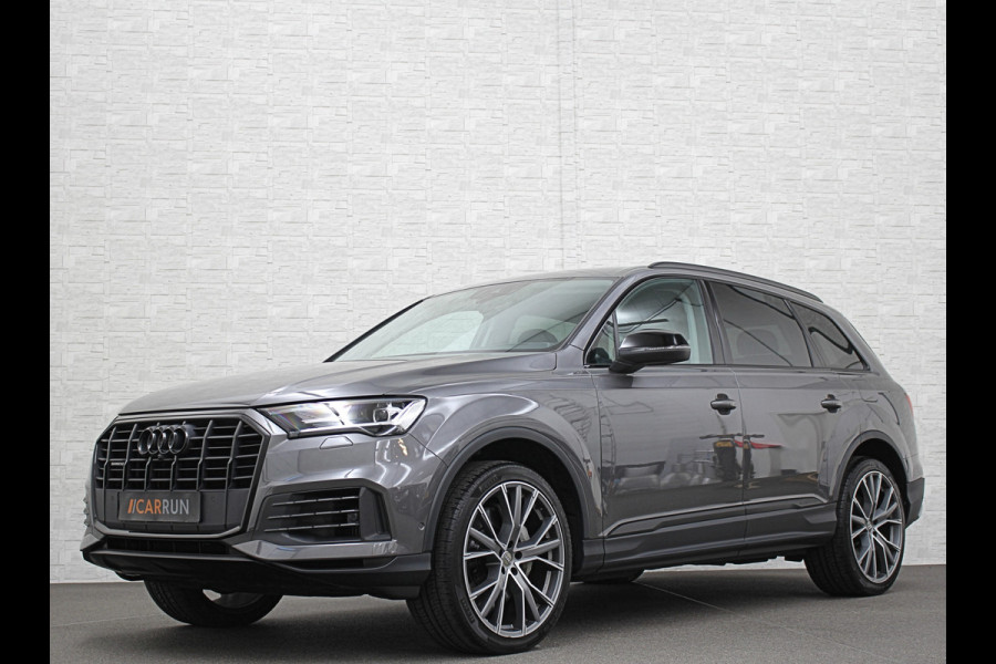 Audi Q7 3.0 V6 381pk Hybrid Quattro 67dkm! | Head-Up | Leder | 22" | Dodehoek | Virtual-Cockpit | LED | Elek. Stoelen | Standkachel | Camera | Stoelverwarming | 3-Zone Clima | Draadloos Laden | Park-Assist |