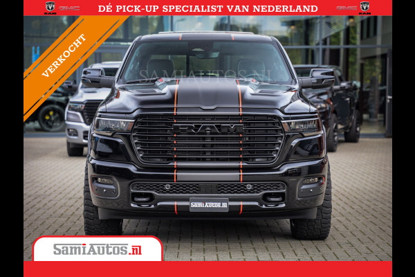 Dodge Ram 2025 LARAMIE SPORT HURRICANE 420PK 636 Nm | PRIJS MET LPG EN COVER EN GARANTIE | DUBBELE CABINE | PICK UP | 5 PERSOONS | DC | GRIJSKENTEKEN | VOORAAD 2189 - 9768
