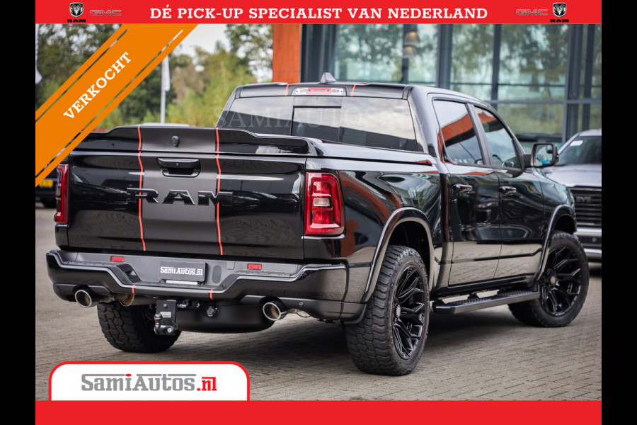 Dodge Ram 2025 LARAMIE SPORT HURRICANE 420PK 636 Nm | PRIJS MET LPG EN COVER EN GARANTIE | DUBBELE CABINE | PICK UP | 5 PERSOONS | DC | GRIJSKENTEKEN | VOORAAD 2189 - 9768