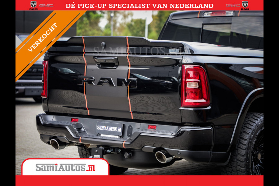 Dodge Ram 2025 LARAMIE SPORT HURRICANE 420PK 636 Nm | PRIJS MET LPG EN COVER EN GARANTIE | DUBBELE CABINE | PICK UP | 5 PERSOONS | DC | GRIJSKENTEKEN | VOORAAD 2189 - 9768