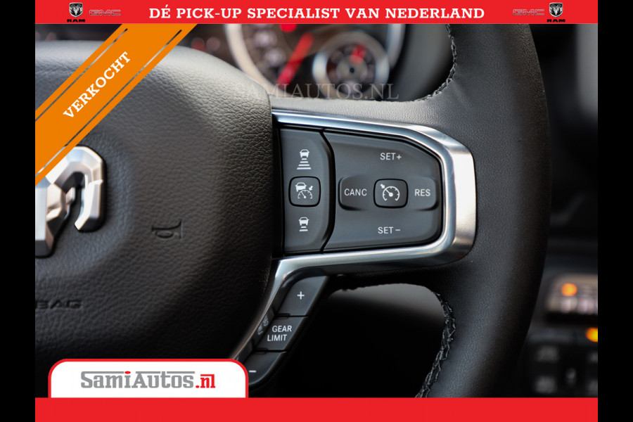 Dodge Ram 2025 LARAMIE SPORT HURRICANE 420PK 636 Nm | PRIJS MET LPG EN COVER EN GARANTIE | DUBBELE CABINE | PICK UP | 5 PERSOONS | DC | GRIJSKENTEKEN | VOORAAD 2189 - 9768