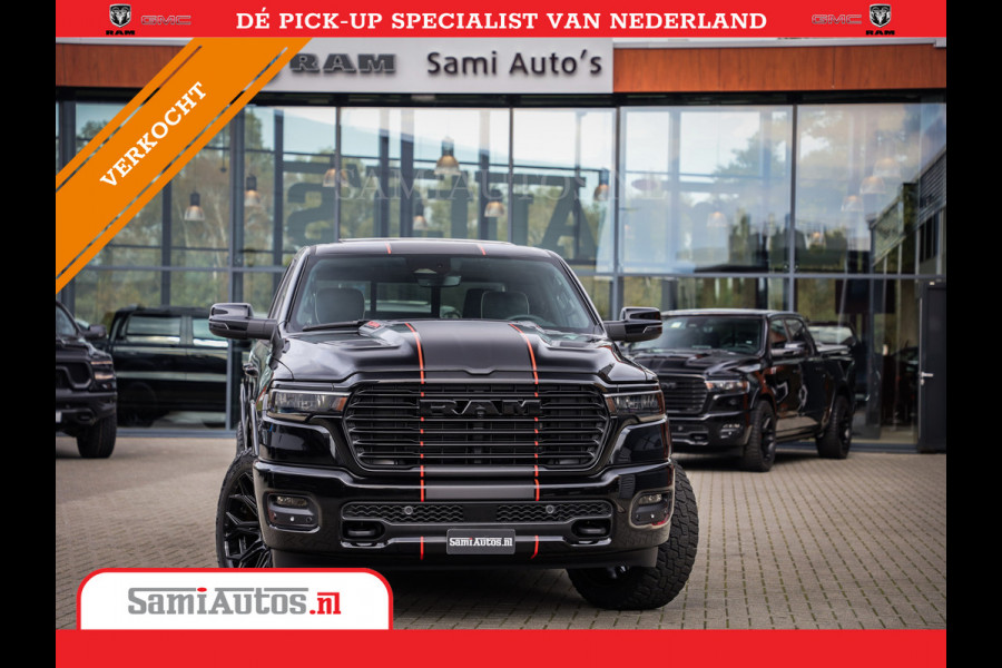 Dodge Ram 2025 LARAMIE SPORT HURRICANE 420PK 636 Nm | PRIJS MET LPG EN COVER EN GARANTIE | DUBBELE CABINE | PICK UP | 5 PERSOONS | DC | GRIJSKENTEKEN | VOORAAD 2189 - 9768
