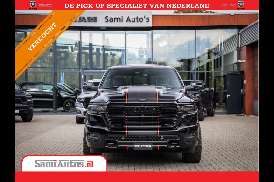 Dodge Ram 2025 LARAMIE SPORT HURRICANE 420PK 636 Nm | PRIJS MET LPG EN COVER EN GARANTIE | DUBBELE CABINE | PICK UP | 5 PERSOONS | DC | GRIJSKENTEKEN | VOORAAD 2189 - 9768
