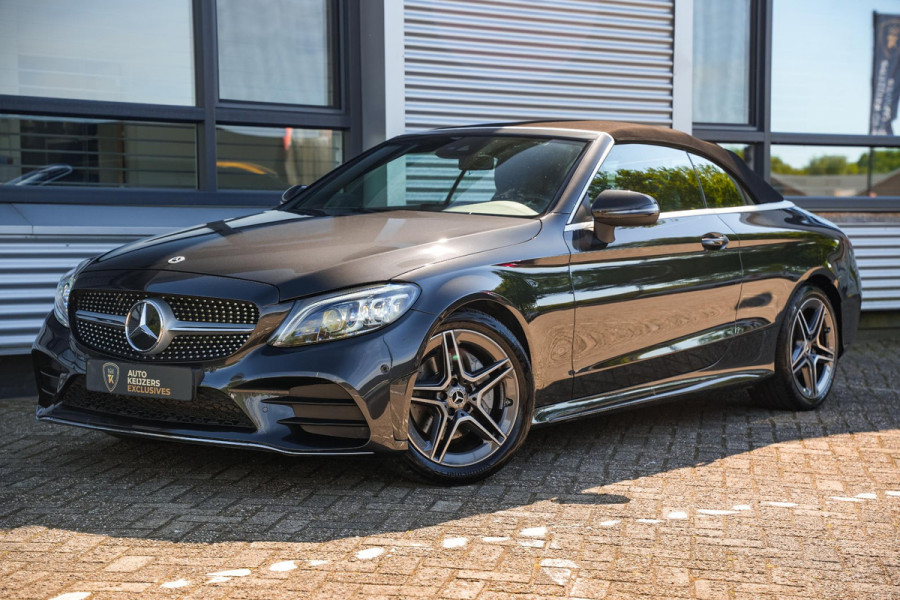 Mercedes-Benz C-Klasse Cabrio 200 AMG Line Airscarf Burmester Multibeam LED Stoelverw. Navigatie 18''LM