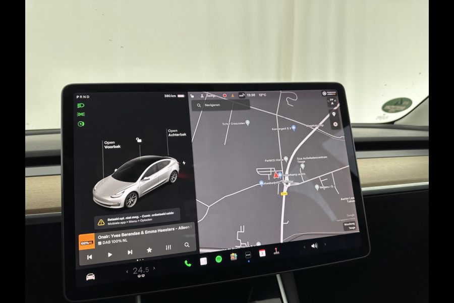 Tesla Model 3 Long Range AWD 75 kWh [ 3-Fase ] (INCL-BTW) Aut. *PANO | AUTO-PILOT | NAPPA-LEATHER | TOWBAR | KEYLESS | FULL-LED | MEMORY-PACK | SURROUND-VIEW | DAB | APP-CONNECT | DIGI-COCKPIT | LANE-ASSIST | COMFORT-SEATS | 18''ALU*