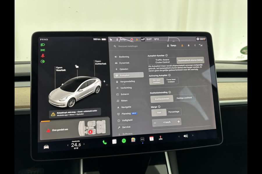 Tesla Model 3 Long Range AWD 75 kWh [ 3-Fase ] (INCL-BTW) Aut. *PANO | AUTO-PILOT | NAPPA-LEATHER | TOWBAR | KEYLESS | FULL-LED | MEMORY-PACK | SURROUND-VIEW | DAB | APP-CONNECT | DIGI-COCKPIT | LANE-ASSIST | COMFORT-SEATS | 18''ALU*
