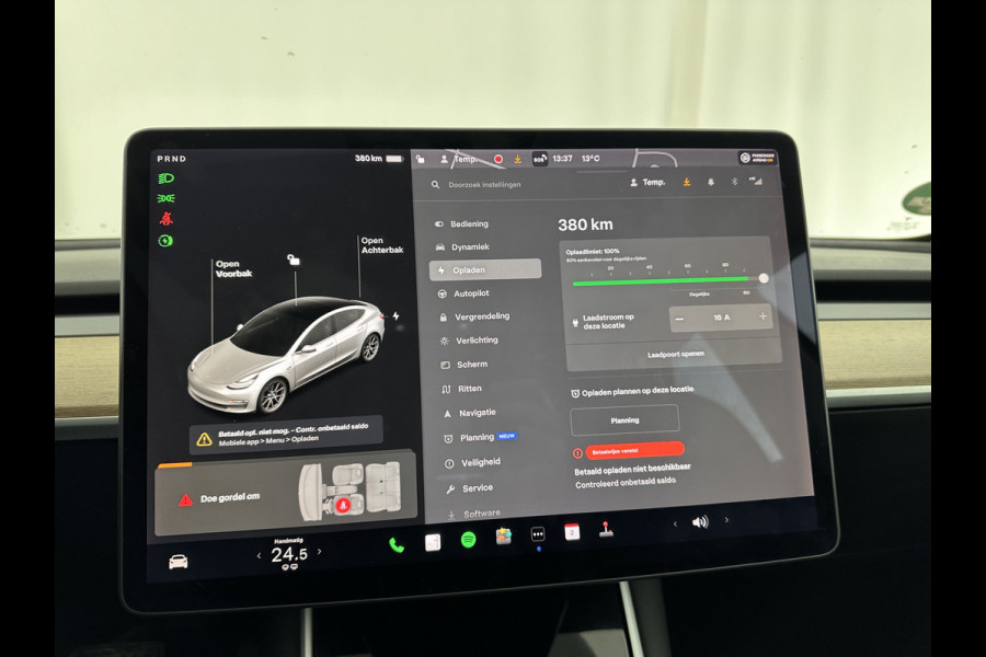 Tesla Model 3 Long Range AWD 75 kWh [ 3-Fase ] (INCL-BTW) Aut. *PANO | AUTO-PILOT | NAPPA-LEATHER | TOWBAR | KEYLESS | FULL-LED | MEMORY-PACK | SURROUND-VIEW | DAB | APP-CONNECT | DIGI-COCKPIT | LANE-ASSIST | COMFORT-SEATS | 18''ALU*