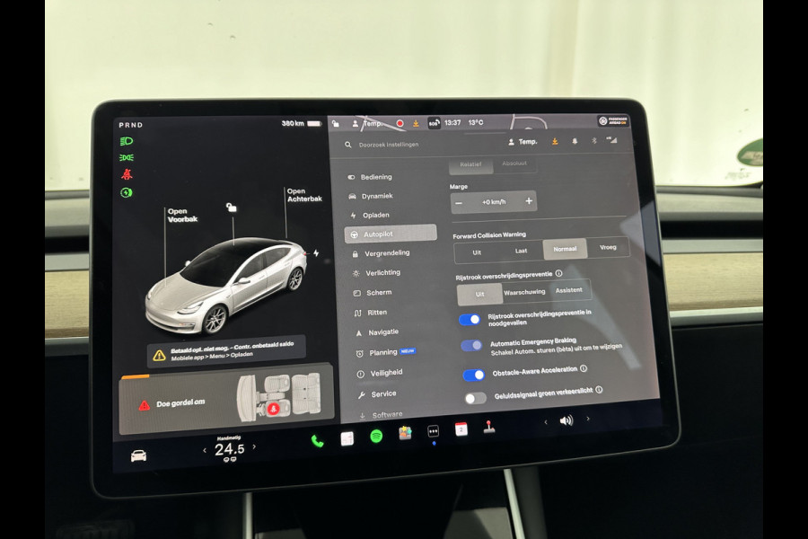 Tesla Model 3 Long Range AWD 75 kWh [ 3-Fase ] (INCL-BTW) Aut. *PANO | AUTO-PILOT | NAPPA-LEATHER | TOWBAR | KEYLESS | FULL-LED | MEMORY-PACK | SURROUND-VIEW | DAB | APP-CONNECT | DIGI-COCKPIT | LANE-ASSIST | COMFORT-SEATS | 18''ALU*