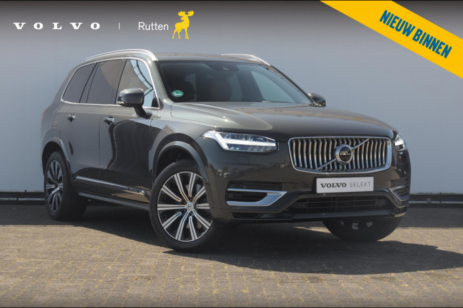 Volvo XC90 T8 390PK Automaat Recharge AWD Inscription / Adaptieve cruise control / BLIS / Parkeersensoren met 360 camera / stoel - en stuurwielverwarming / Standkachel / Trekhaak / Keyless entry / Harman Kardon audio / Elektrische stoelen