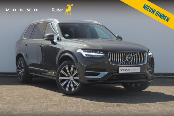 Volvo XC90 T8 390PK Automaat Recharge AWD Inscription / Adaptieve cruise control / BLIS / Parkeersensoren met 360 camera / stoel - en stuurwielverwarming / Standkachel / Trekhaak / Keyless entry / Harman Kardon audio / Elektrische stoelen