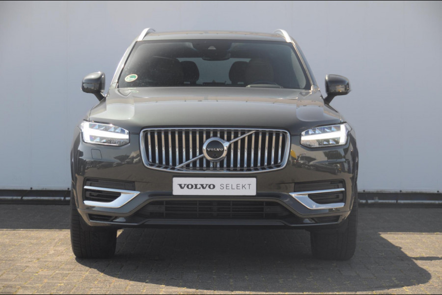 Volvo XC90 T8 390PK Automaat Recharge AWD Inscription / Adaptieve cruise control / BLIS / Parkeersensoren met 360 camera / stoel - en stuurwielverwarming / Standkachel / Trekhaak / Keyless entry / Harman Kardon audio / Elektrische stoelen