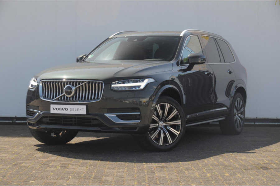 Volvo XC90 T8 390PK Automaat Recharge AWD Inscription / Adaptieve cruise control / BLIS / Parkeersensoren met 360 camera / stoel - en stuurwielverwarming / Standkachel / Trekhaak / Keyless entry / Harman Kardon audio / Elektrische stoelen