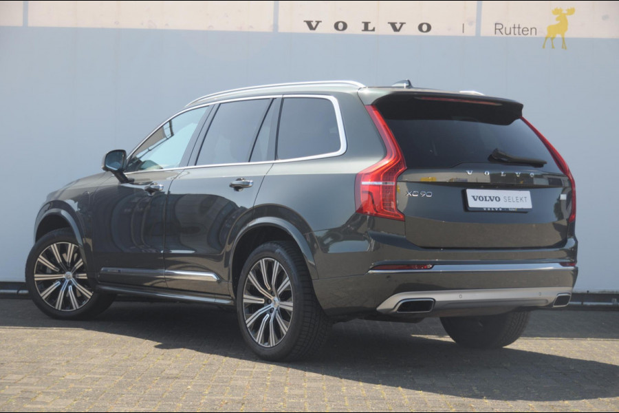 Volvo XC90 T8 390PK Automaat Recharge AWD Inscription / Adaptieve cruise control / BLIS / Parkeersensoren met 360 camera / stoel - en stuurwielverwarming / Standkachel / Trekhaak / Keyless entry / Harman Kardon audio / Elektrische stoelen