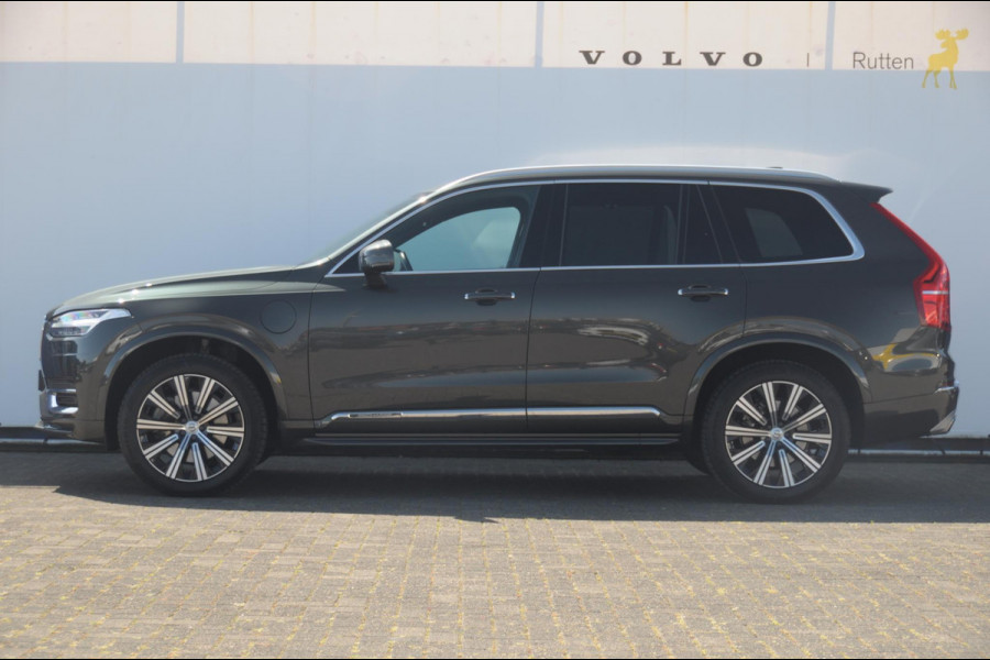 Volvo XC90 T8 390PK Automaat Recharge AWD Inscription / Adaptieve cruise control / BLIS / Parkeersensoren met 360 camera / stoel - en stuurwielverwarming / Standkachel / Trekhaak / Keyless entry / Harman Kardon audio / Elektrische stoelen
