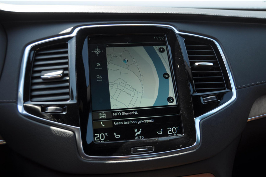 Volvo XC90 T8 390PK Automaat Recharge AWD Inscription / Adaptieve cruise control / BLIS / Parkeersensoren met 360 camera / stoel - en stuurwielverwarming / Standkachel / Trekhaak / Keyless entry / Harman Kardon audio / Elektrische stoelen