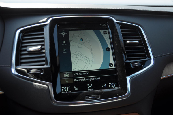 Volvo XC90 T8 390PK Automaat Recharge AWD Inscription / Adaptieve cruise control / BLIS / Parkeersensoren met 360 camera / stoel - en stuurwielverwarming / Standkachel / Trekhaak / Keyless entry / Harman Kardon audio / Elektrische stoelen