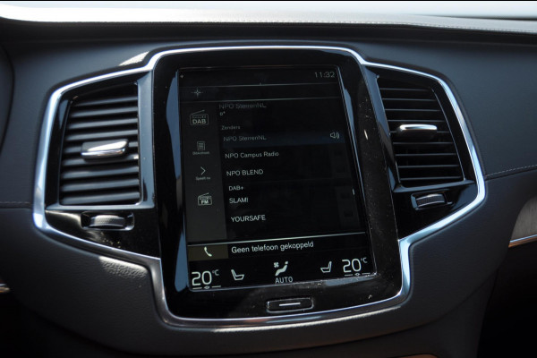 Volvo XC90 T8 390PK Automaat Recharge AWD Inscription / Adaptieve cruise control / BLIS / Parkeersensoren met 360 camera / stoel - en stuurwielverwarming / Standkachel / Trekhaak / Keyless entry / Harman Kardon audio / Elektrische stoelen