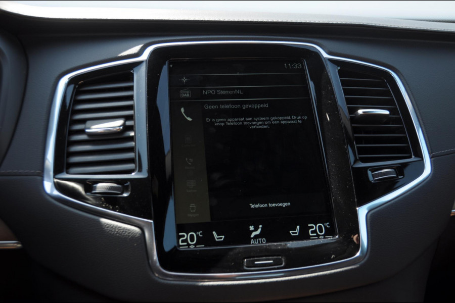 Volvo XC90 T8 390PK Automaat Recharge AWD Inscription / Adaptieve cruise control / BLIS / Parkeersensoren met 360 camera / stoel - en stuurwielverwarming / Standkachel / Trekhaak / Keyless entry / Harman Kardon audio / Elektrische stoelen