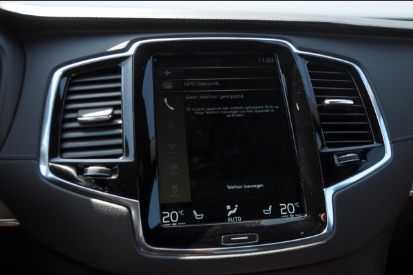 Volvo XC90 T8 390PK Automaat Recharge AWD Inscription / Adaptieve cruise control / BLIS / Parkeersensoren met 360 camera / stoel - en stuurwielverwarming / Standkachel / Trekhaak / Keyless entry / Harman Kardon audio / Elektrische stoelen
