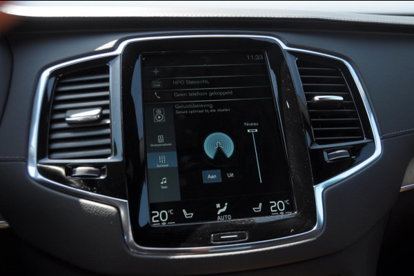 Volvo XC90 T8 390PK Automaat Recharge AWD Inscription / Adaptieve cruise control / BLIS / Parkeersensoren met 360 camera / stoel - en stuurwielverwarming / Standkachel / Trekhaak / Keyless entry / Harman Kardon audio / Elektrische stoelen
