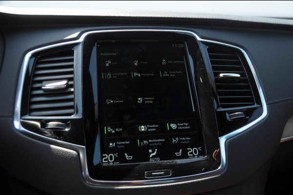 Volvo XC90 T8 390PK Automaat Recharge AWD Inscription / Adaptieve cruise control / BLIS / Parkeersensoren met 360 camera / stoel - en stuurwielverwarming / Standkachel / Trekhaak / Keyless entry / Harman Kardon audio / Elektrische stoelen