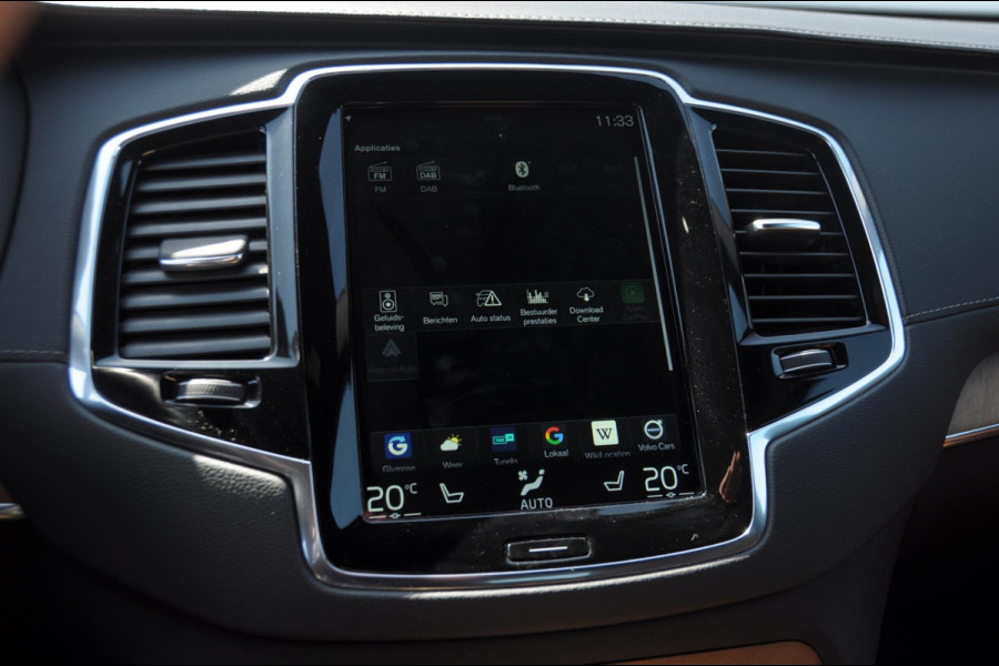 Volvo XC90 T8 390PK Automaat Recharge AWD Inscription / Adaptieve cruise control / BLIS / Parkeersensoren met 360 camera / stoel - en stuurwielverwarming / Standkachel / Trekhaak / Keyless entry / Harman Kardon audio / Elektrische stoelen