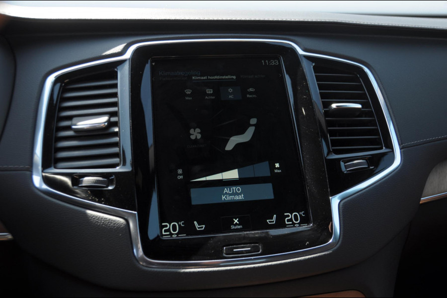 Volvo XC90 T8 390PK Automaat Recharge AWD Inscription / Adaptieve cruise control / BLIS / Parkeersensoren met 360 camera / stoel - en stuurwielverwarming / Standkachel / Trekhaak / Keyless entry / Harman Kardon audio / Elektrische stoelen