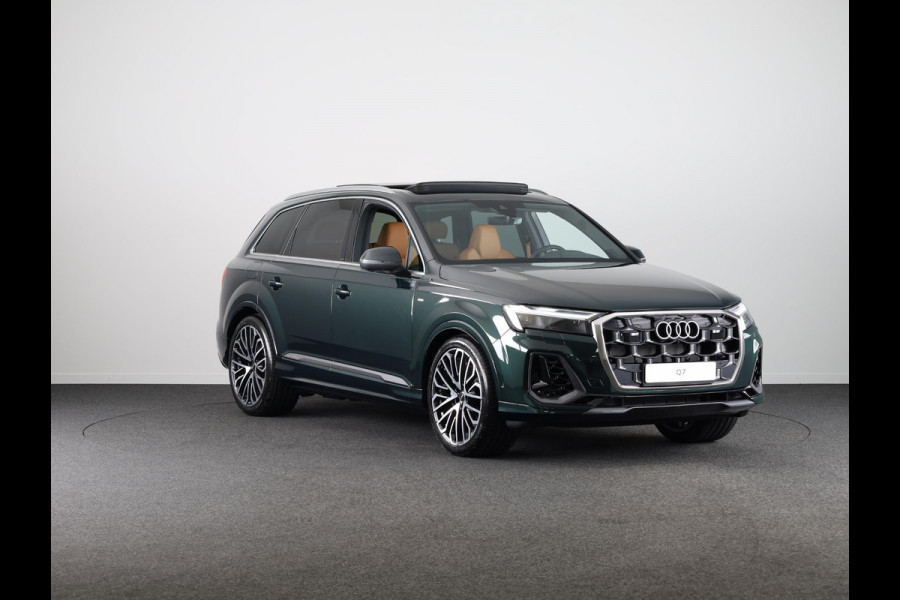 Audi Q7 Pro Line S 55 TFSI e 290 kW / 394 PK SUV 8 versn. Audi EXCLUSIVE, adaptive cruise control, omgevingscamera's, panoramadak, vierwielbesturing, B&O soundsysteem