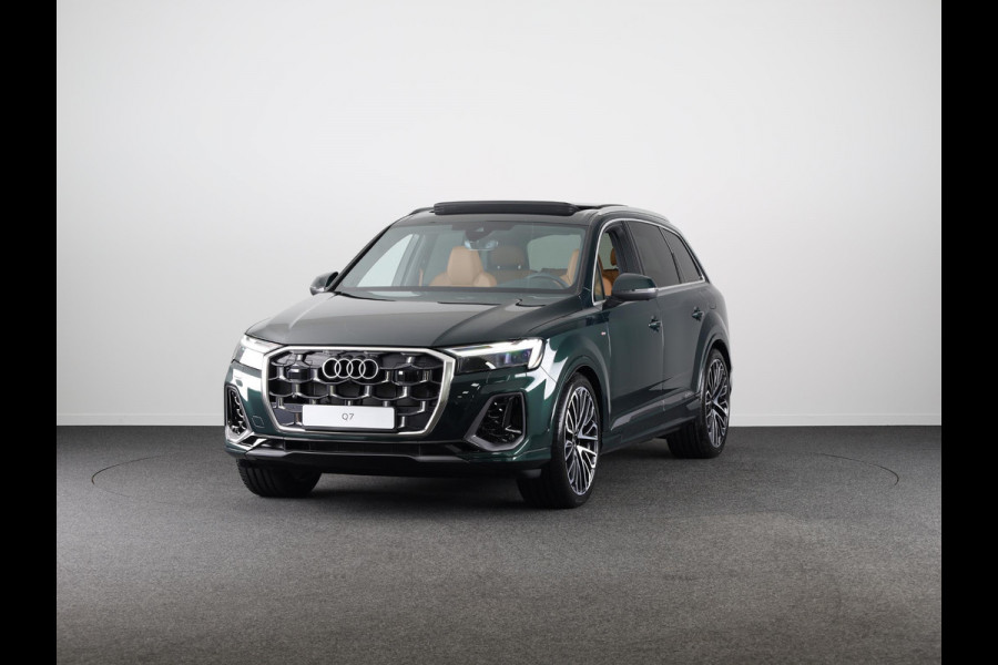 Audi Q7 Pro Line S 55 TFSI e 290 kW / 394 PK SUV 8 versn. Audi EXCLUSIVE, adaptive cruise control, omgevingscamera's, panoramadak, vierwielbesturing, B&O soundsysteem