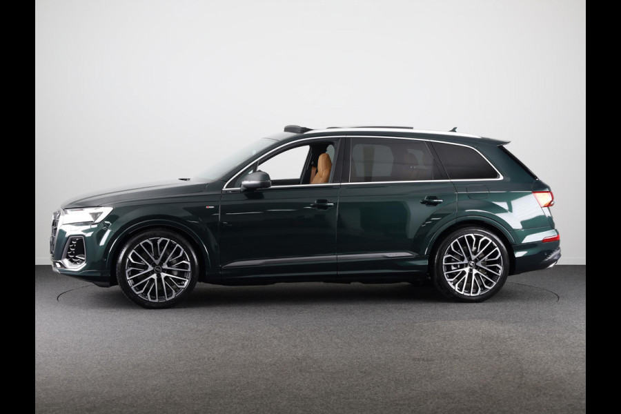 Audi Q7 Pro Line S 55 TFSI e 290 kW / 394 PK SUV 8 versn. Audi EXCLUSIVE, adaptive cruise control, omgevingscamera's, panoramadak, vierwielbesturing, B&O soundsysteem