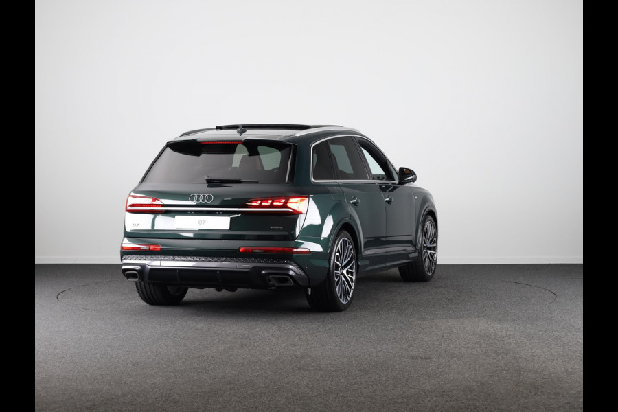 Audi Q7 Pro Line S 55 TFSI e 290 kW / 394 PK SUV 8 versn. Audi EXCLUSIVE, adaptive cruise control, omgevingscamera's, panoramadak, vierwielbesturing, B&O soundsysteem