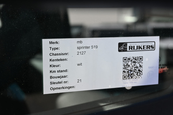 Mercedes-Benz Sprinter 519 CDI DC L3 Open laadbak Lier/kraan, Geveerde stoel, MBUX navigatie