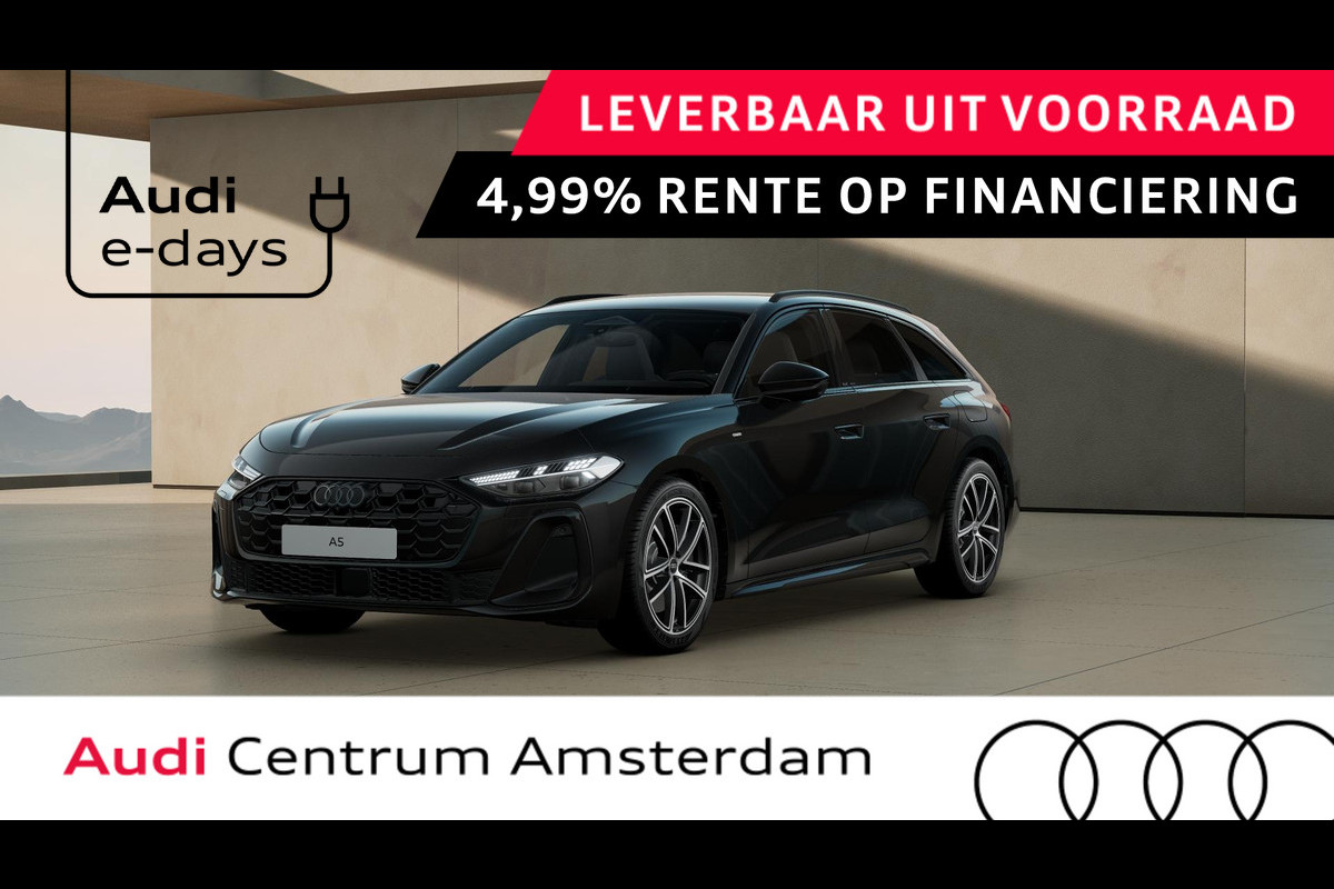 Audi A5 Avant 2.0 e-hybrid quattro S edition Tech pakket Plus, privacy glass, leder interieur, optiek pakket zwart Audi A5 Avant 2.0 e-hybrid quattro S edition Tech pakket Plus, privacy glass, leder interieur, optiek pakket zwart
