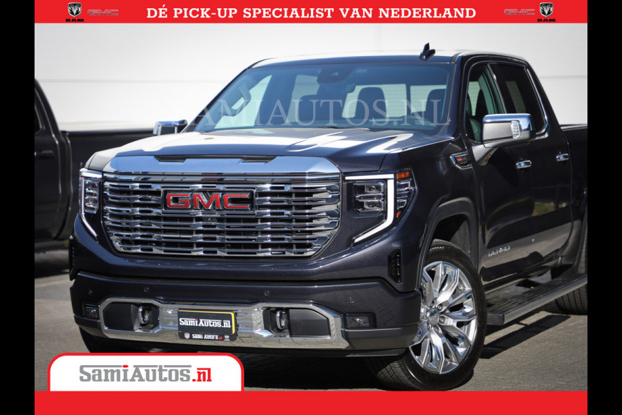 GMC Sierra DENALI | All-In Prijs | 6,2 V8 Full Option | De Meest Luxe Pick-Up in zijn Klasse | Comfortabele Dubbele Cabine met Royale 5 Zitplaatsen | BPM vrij | Nu Leverbaar uit Voorraad | Voorraad Nr 420334