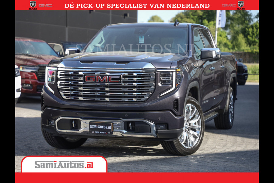 GMC Sierra DENALI | All-In Prijs | 6,2 V8 Full Option | De Meest Luxe Pick-Up in zijn Klasse | Comfortabele Dubbele Cabine met Royale 5 Zitplaatsen | BPM vrij | Nu Leverbaar uit Voorraad | Voorraad Nr 420334