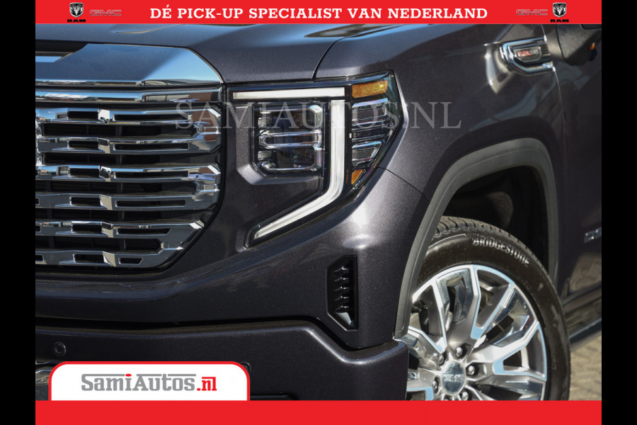 GMC Sierra DENALI | All-In Prijs | 6,2 V8 Full Option | De Meest Luxe Pick-Up in zijn Klasse | Comfortabele Dubbele Cabine met Royale 5 Zitplaatsen | BPM vrij | Nu Leverbaar uit Voorraad | Voorraad Nr 420334