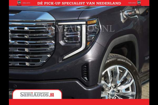 GMC Sierra DENALI | All-In Prijs | 6,2 V8 Full Option | De Meest Luxe Pick-Up in zijn Klasse | Comfortabele Dubbele Cabine met Royale 5 Zitplaatsen | BPM vrij | Nu Leverbaar uit Voorraad | Voorraad Nr 420334