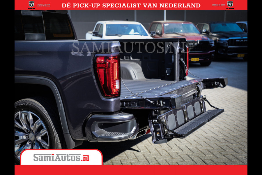 GMC Sierra DENALI | All-In Prijs | 6,2 V8 Full Option | De Meest Luxe Pick-Up in zijn Klasse | Comfortabele Dubbele Cabine met Royale 5 Zitplaatsen | BPM vrij | Nu Leverbaar uit Voorraad | Voorraad Nr 420334