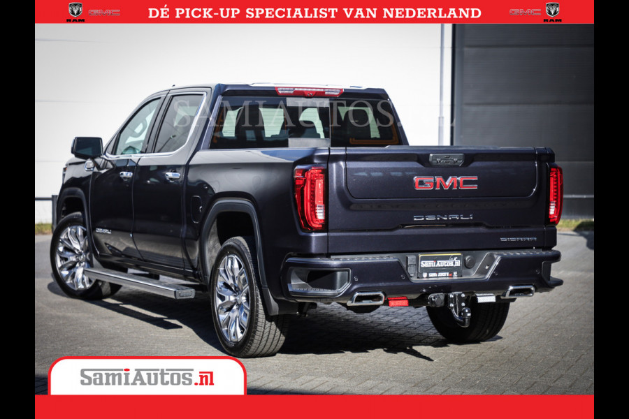 GMC Sierra DENALI | All-In Prijs | 6,2 V8 Full Option | De Meest Luxe Pick-Up in zijn Klasse | Comfortabele Dubbele Cabine met Royale 5 Zitplaatsen | BPM vrij | Nu Leverbaar uit Voorraad | Voorraad Nr 420334