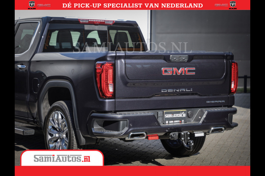 GMC Sierra DENALI | All-In Prijs | 6,2 V8 Full Option | De Meest Luxe Pick-Up in zijn Klasse | Comfortabele Dubbele Cabine met Royale 5 Zitplaatsen | BPM vrij | Nu Leverbaar uit Voorraad | Voorraad Nr 420334