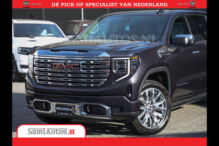 GMC Sierra DENALI | All-In Prijs | 6,2 V8 Full Option | De Meest Luxe Pick-Up in zijn Klasse | Comfortabele Dubbele Cabine met Royale 5 Zitplaatsen | BPM vrij | Nu Leverbaar uit Voorraad | Voorraad Nr 420334