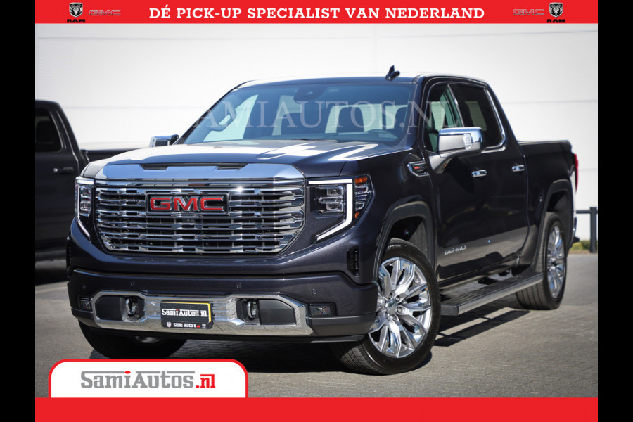 GMC Sierra DENALI | All-In Prijs | 6,2 V8 Full Option | De Meest Luxe Pick-Up in zijn Klasse | Comfortabele Dubbele Cabine met Royale 5 Zitplaatsen | BPM vrij | Nu Leverbaar uit Voorraad | Voorraad Nr 420334
