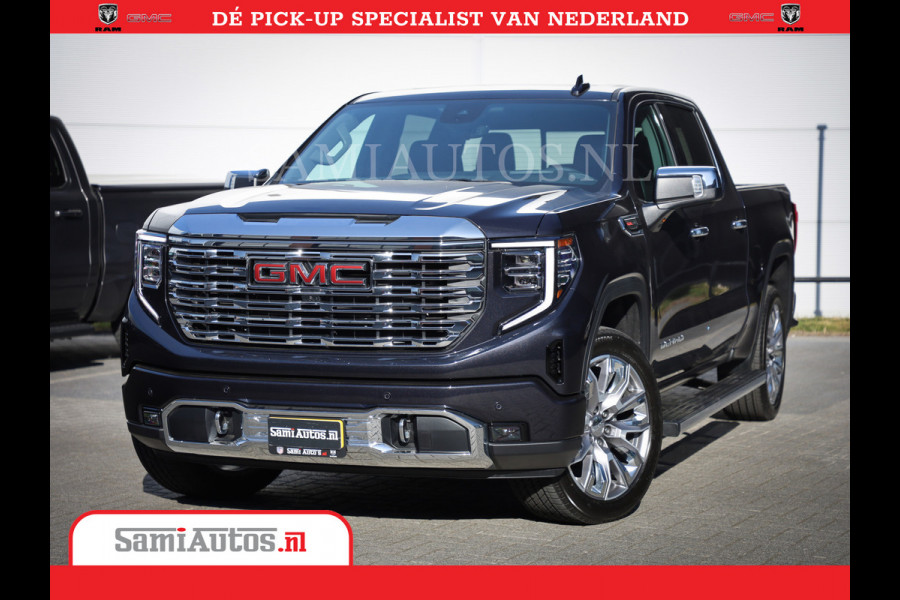 GMC Sierra DENALI | All-In Prijs | 6,2 V8 Full Option | De Meest Luxe Pick-Up in zijn Klasse | Comfortabele Dubbele Cabine met Royale 5 Zitplaatsen | BPM vrij | Nu Leverbaar uit Voorraad | Voorraad Nr 420334