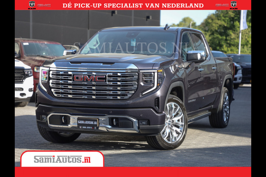 GMC Sierra DENALI | All-In Prijs | 6,2 V8 Full Option | De Meest Luxe Pick-Up in zijn Klasse | Comfortabele Dubbele Cabine met Royale 5 Zitplaatsen | BPM vrij | Nu Leverbaar uit Voorraad | Voorraad Nr 420334