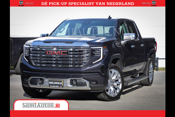 GMC Sierra DENALI | All-In Prijs | 6,2 V8 Full Option | De Meest Luxe Pick-Up in zijn Klasse | Comfortabele Dubbele Cabine met Royale 5 Zitplaatsen | BPM vrij | Nu Leverbaar uit Voorraad | Voorraad Nr 420229