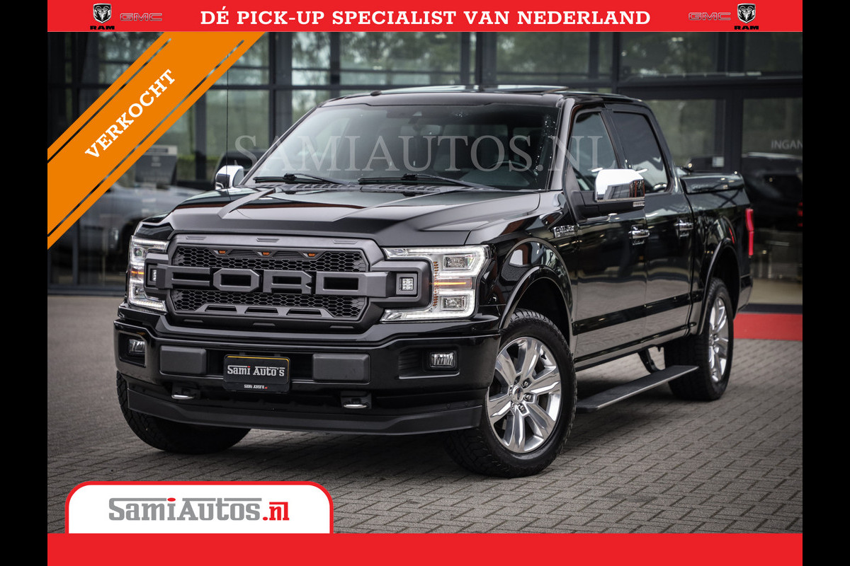 Ford USA F-150 PLATIMUM 3.5 V6 Black On Black | SuperCrew | Lpg | Cover | Pano | Face Lift | 82000 km | 5 Persoons Dubbele Cabine | Ford USA F-150 PLATIMUM 3.5 V6 Black On Black | SuperCrew | Lpg | Cover | Pano | Face Lift | 82000 km | 5 Persoons Dubbele Cabine |